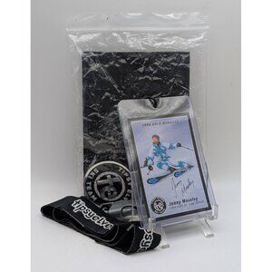 Tipsy Elves Jonny Moseley 1998 Gold Medalist Trading Card Ski Team + Lanyard